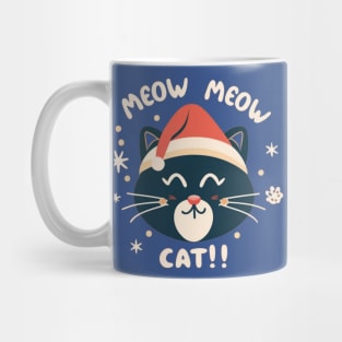 meow meow santa cat Mug